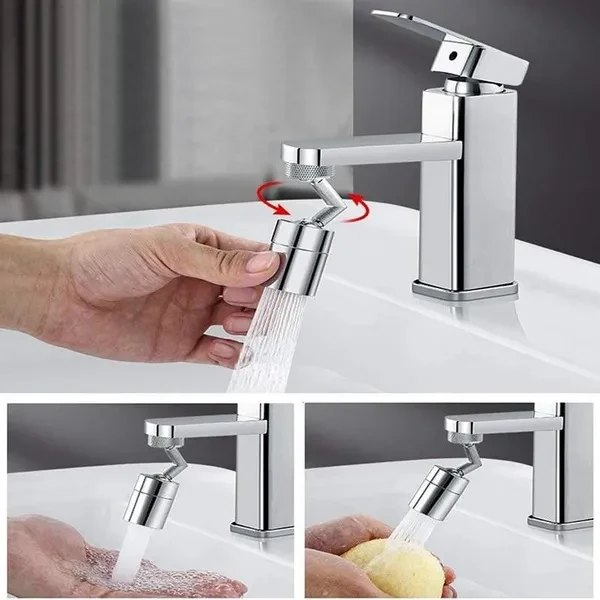 Universal 360° Rotate Kitchen Faucet Extender Aerator Plastic Splash Filter Single Mode Water Outlet Kitchen Items Home Gadgets