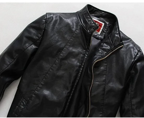 Motorcycle Leather Jacket Men Jackets Spring New Leather Coats Men's Leather Clothing White Male Jacket