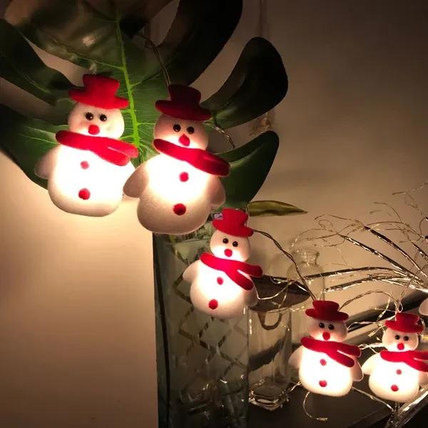 LED Christmas Snowman Strings Christmas Tree Holiday Party Decoration Lantern