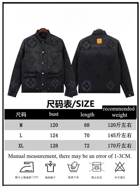 Gradual Change of Large LogoPattern Denim Jacket