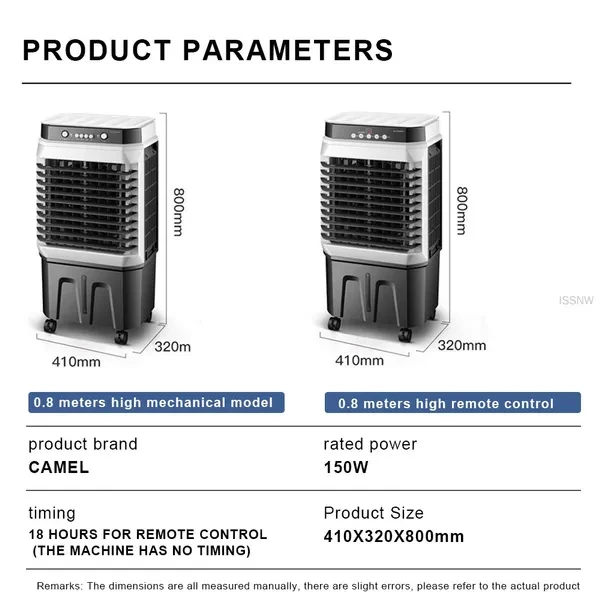 270000 Air Volume 40L Tank Water Cooling Fan for 25 M² Factory & Home & Office Air Cooler Water Humidifier Mini Air Conditioner 220V