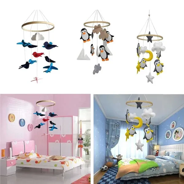 Baby Rattles Mobile Toys Crib Toy Bed Hanging Newborn Kids Room Decoration MAK