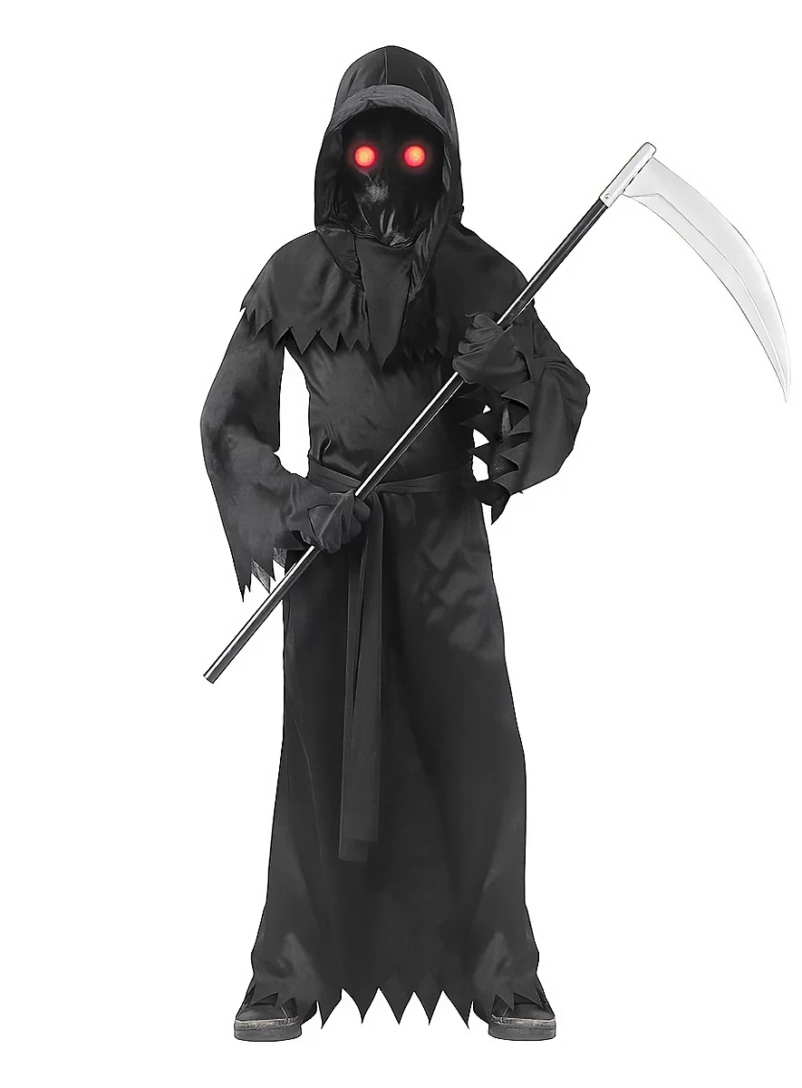 Grim Reaper Child Costume with Luminous Effect