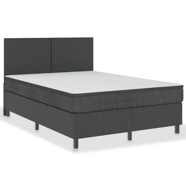 Bed frame gray fabric 180 × 200 cm Puff Bed frame Cadre de lit