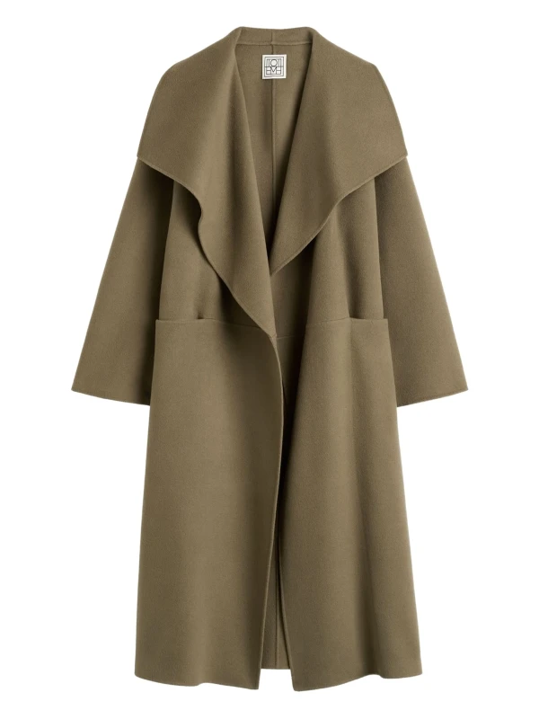 TOTEME wide-lapel pocket coat