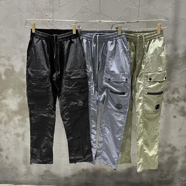 Functional work pants for men, simple and trendy brand, outdoor casual, summer thin, quick drying, casual and loose pants