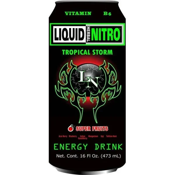 Liquid Nitro 16oz. Tropical Storm Energy Drink - 24 Cans of 16 oz. each