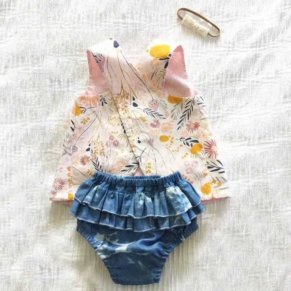 3pcs Baby Kids Girl Princess Outfit Clothes Set Dress Top+Headband+Shorts Pants